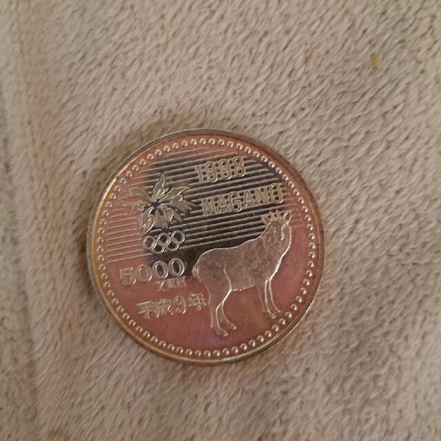 長野オリンピック 記念硬貨 5000円 エンタメ/ホビーの美術品/アンティーク(貨幣)の商品写真