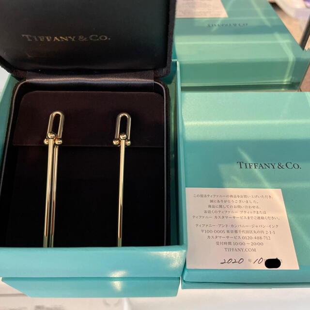 Tiffany & Co. - 限定値下げ中ティファニーハードウェアダブルロングピアス　YG