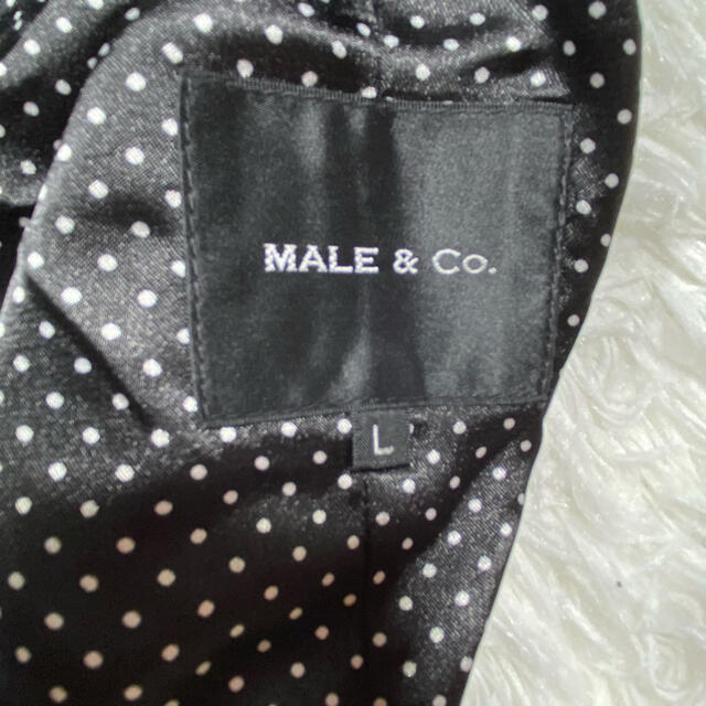MALE&Co.(メイルアンドコー)の【MALE&CO】 メンズ ベスト ジレ 黒 Lサイズ メンズのトップス(ベスト)の商品写真
