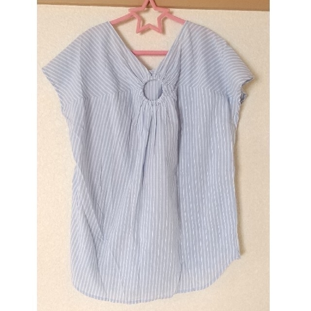 Rope' Picnic(ロペピクニック)のロペピクニック コットンTシャツ 水色 レディースのトップス(カットソー(半袖/袖なし))の商品写真