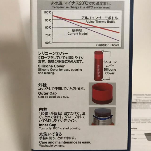 mont bell(モンベル)のmont-bell × HONDA 500ml サーモボトル インテリア/住まい/日用品のキッチン/食器(タンブラー)の商品写真