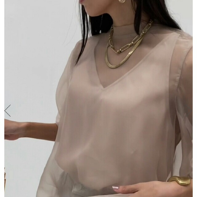 アメリヴィンテージ　AIQRLY  SHEER  BLOUSE