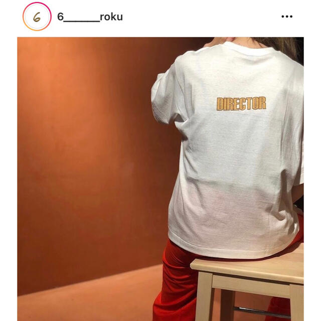 BEAUTY&YOUTH UNITED ARROWS(ビューティアンドユースユナイテッドアローズ)のroku beauty&youth americana別注 DIRECTOR T レディースのトップス(Tシャツ(半袖/袖なし))の商品写真