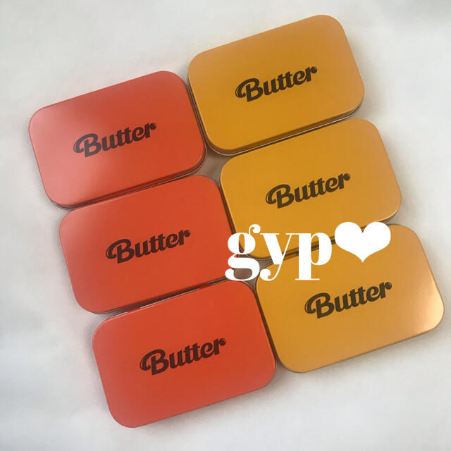 防弾少年団(BTS)(ボウダンショウネンダン)のButter カードケース　2種(オレンジ/イエロー)×3 エンタメ/ホビーのタレントグッズ(アイドルグッズ)の商品写真