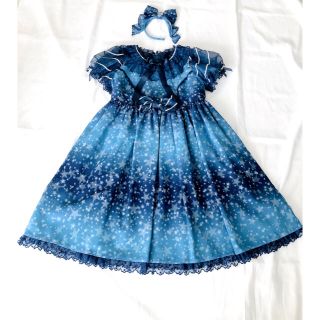 アンジェリックプリティー(Angelic Pretty)のAngelic Pretty SugarSky ワンピース＆カチューシャ セット(ひざ丈ワンピース)