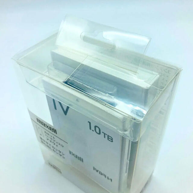【新品未開封】マクセル iVDR-S カラーカセットHDD ｉVホワイト １ＴＢ１ＴＢ色