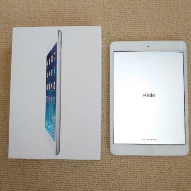 【美品】Apple au iPadmini2 Cellular 16GB シルバ