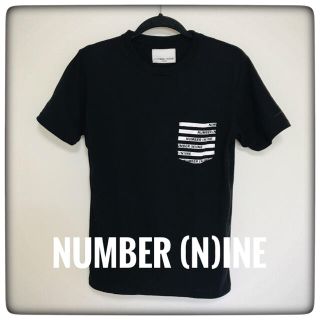 ナンバーナイン(NUMBER (N)INE)の【美品】NUMBER (N)INE ナンバーナイン 半袖Tシャツ 黒M(Tシャツ/カットソー(半袖/袖なし))