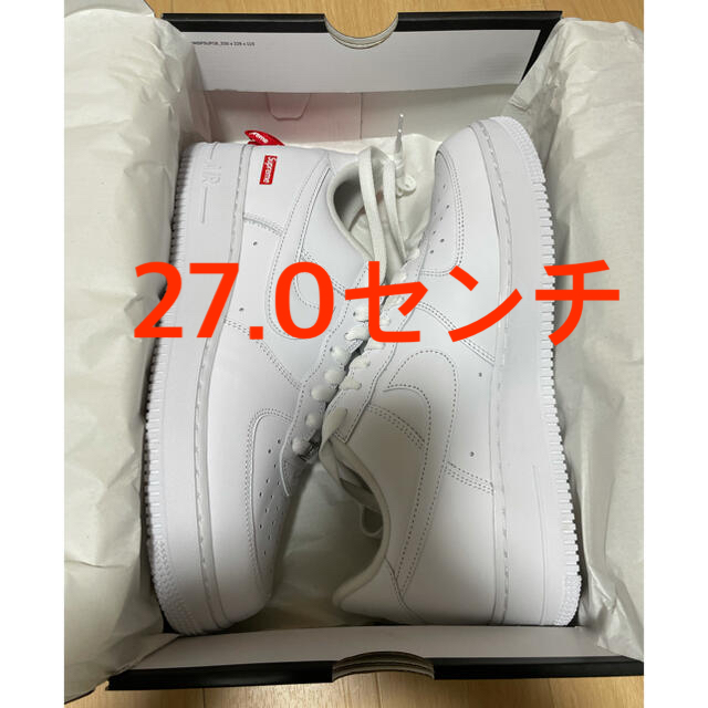 Supreme(シュプリーム)のSupreme Nike Air Force 1 white 27.0cm メンズの靴/シューズ(スニーカー)の商品写真