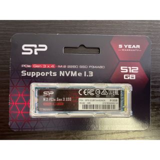 【値下げ可】シリコンパワー M.2 SSD 512GB(PCパーツ)
