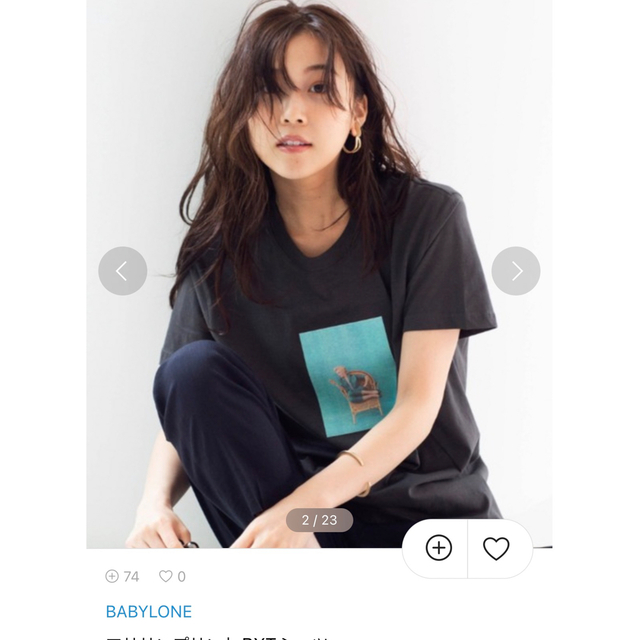 BABYLONE(バビロン)のマリリンモンロー　Tシャツ レディースのトップス(Tシャツ(半袖/袖なし))の商品写真