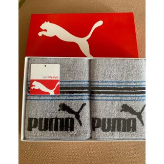 プーマ(PUMA)の専用　新品箱付　プーマ　ミニタオルハンカチ2枚セット(ハンカチ/ポケットチーフ)