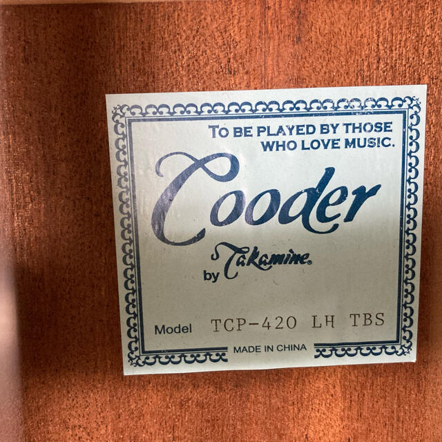 Cooder by Takamine TCP-420 LH レフティ ギター