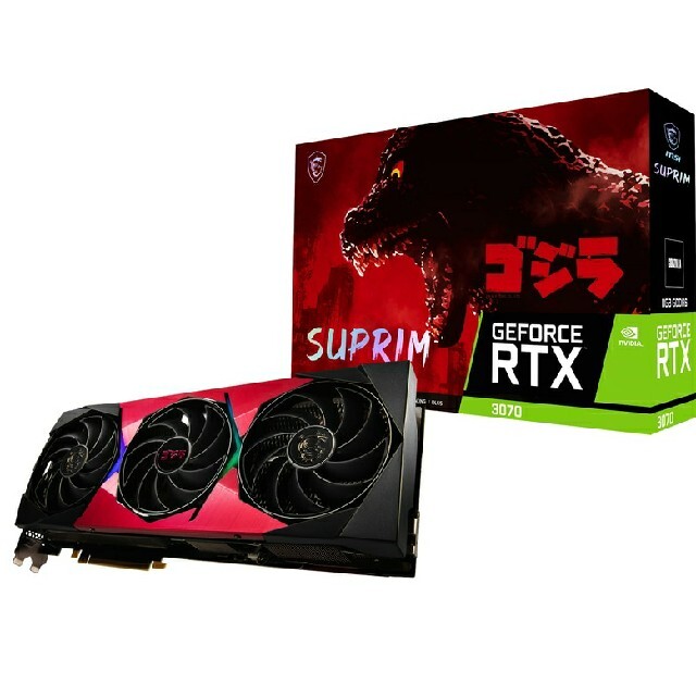 PCパーツGeForce RTX 3070 SUPRIM SE 8G GODZILLA