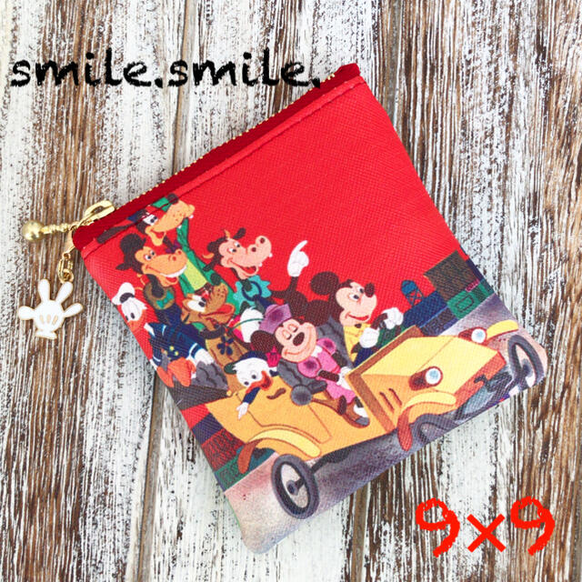 レトロ☆ミニポーチ☆合皮ポーチ☆handmade キャンペーン特価