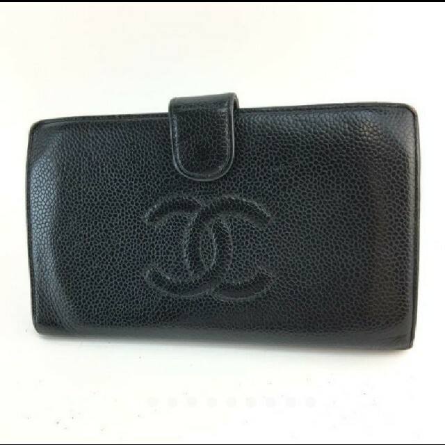 専用出品 CHANEL キャビアスキン 長財布 ブラック | www.jarussi.com.br