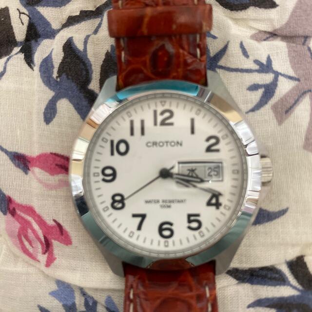 19800円時計 CROTON レディース メンズ 曜日 日付  リストウォッチ レディースのファッション小物(腕時計)の商品写真