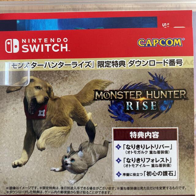 CAPCOM(カプコン)のモンスターハンター ライズ Switch エンタメ/ホビーのゲームソフト/ゲーム機本体(家庭用ゲームソフト)の商品写真