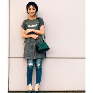 マウジー(moussy)のmossy SATCHEL BAG グリーン(ショルダーバッグ)