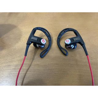 ビーツバイドクタードレ(Beats by Dr Dre)のPower beats by Dr.dre イヤーフック付きイヤホン(ヘッドフォン/イヤフォン)