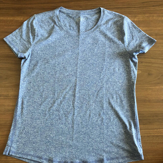 MUJI (無印良品)(ムジルシリョウヒン)の【無印良品】吸汗速乾ＵＶカット半袖Ｔシャツ 婦人L・ブルー レディースのトップス(Tシャツ(半袖/袖なし))の商品写真