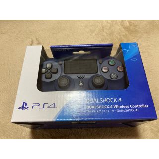 ソニー(SONY)の【新品未開封】PS4 デュアルショック4 ミッドナイトブルー(その他)