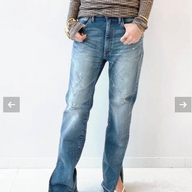 MUSE de Deuxieme Classe SURT スリットデニムパンツ MUSE de Deuxieme Classe SURT スリットデニムパンツ