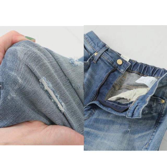 MUSE de Deuxieme Classe SURT スリットデニムパンツ MUSE de Deuxieme Classe SURT スリットデニムパンツ