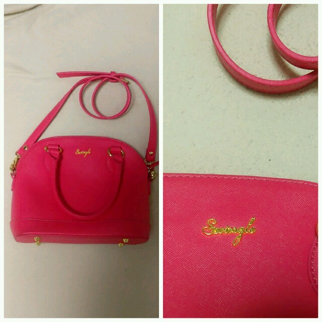 Swingle(スウィングル)のスウィングル　ペリーヌバッグ　ピンク レディースのバッグ(ショルダーバッグ)の商品写真