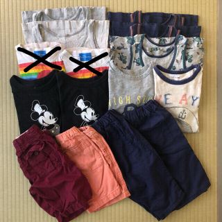 ベビーギャップ(babyGAP)のセール★105・110cm gap他 夏物子供服14枚 双子 男の子 まとめ売り(Tシャツ/カットソー)