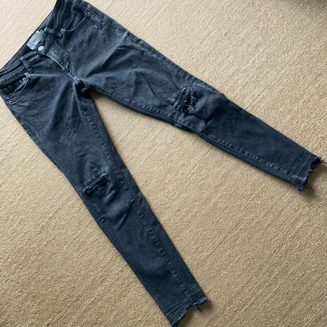 AZUL by moussy(アズールバイマウジー)のAZUL by moussy/REPAIR DENIM SKINNY M レディースのパンツ(スキニーパンツ)の商品写真