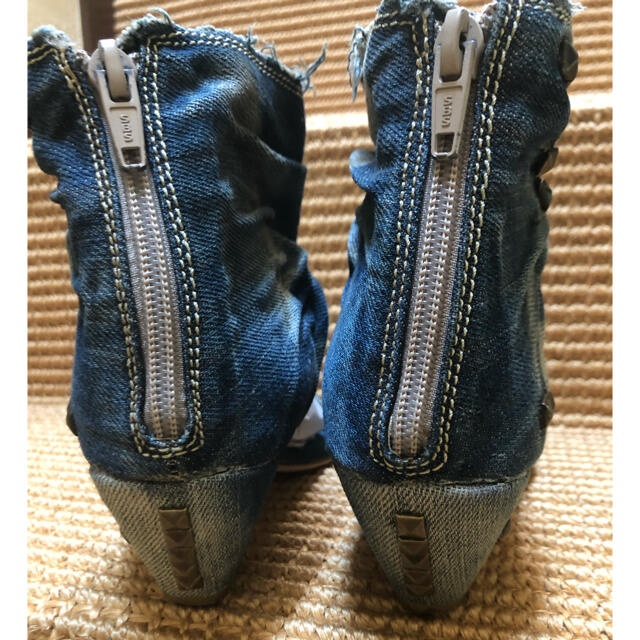ジーンズ生地サンダルブーツ レディースの靴/シューズ(サンダル)の商品写真