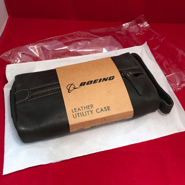 BOEING レザー　ポーチ　LEATHER UTILITY CASE　値下げ中