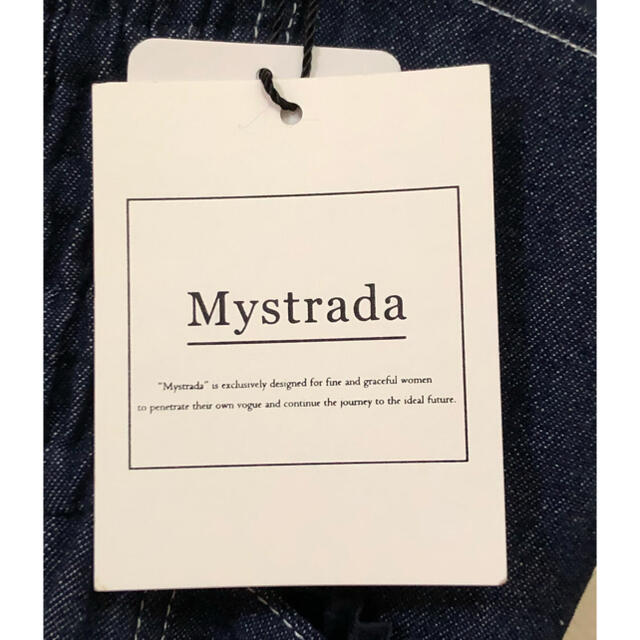 Mystrada(マイストラーダ)の新品　Mystrada マイストラーダ　サイドプリーツワンピース　ネイビー　36 レディースのワンピース(ロングワンピース/マキシワンピース)の商品写真