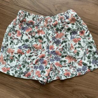 ブランシェス(Branshes)のbranshes 爽パン 花柄 ショートパンツ キュロット ピンク(パンツ/スパッツ)