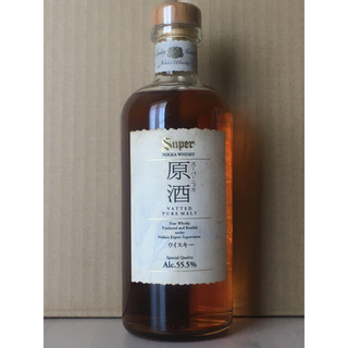 ニッカウイスキー(ニッカウヰスキー)のスーパーニッカ　原酒　初期　コルク栓　終売　55.5%(ウイスキー)