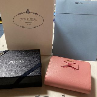 プラダ(PRADA)のPRADA 財布 ピンク リボン(財布)