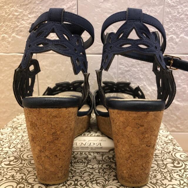 RANDA(ランダ)のRANDA ネイビーサンダル💗 レディースの靴/シューズ(サンダル)の商品写真