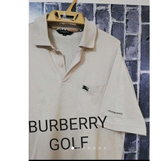 バーバリー(BURBERRY)の極美品★バーバリーゴルフ★ノバチェック&ホースロゴ入り高級ポロシャツ★M(ポロシャツ)