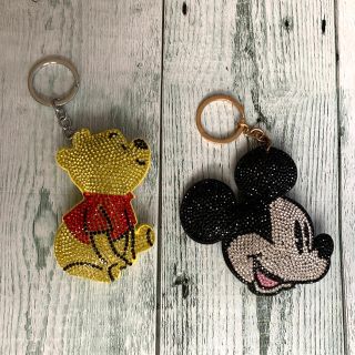 ディズニー(Disney)のるい様専用　キラキラキーホルダー(キーホルダー)