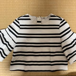 ザラ(ZARA)のzara ボーダートップス(カットソー(半袖/袖なし))