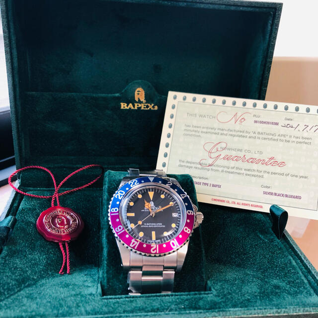 A BATHING APE(アベイシングエイプ)のBAPE VINTAGE TYPE 2 BAPEX 時計 メンズの時計(腕時計(アナログ))の商品写真