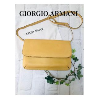 ジョルジオアルマーニ(Giorgio Armani)の【中古】ジョルジオアルマーニ　レディス　ショルダーバッグ　イエロー(ショルダーバッグ)