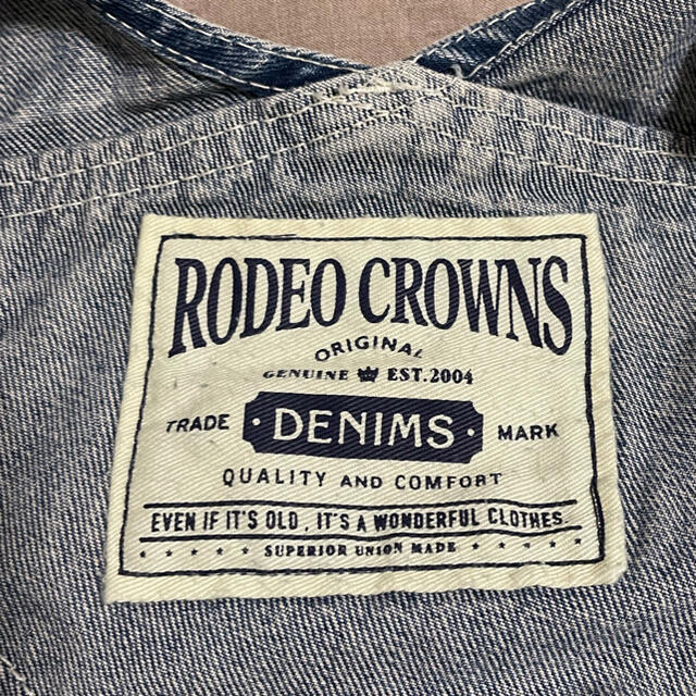 RODEO CROWNS(ロデオクラウンズ)のロデオクラウン　サロペット　オーバーオール　オールインワン　デニム レディースのパンツ(オールインワン)の商品写真