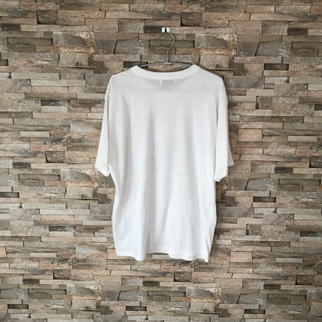 🦉様専用　目隠しクマTシャツ白Lサイズ レディースのトップス(Tシャツ(半袖/袖なし))の商品写真