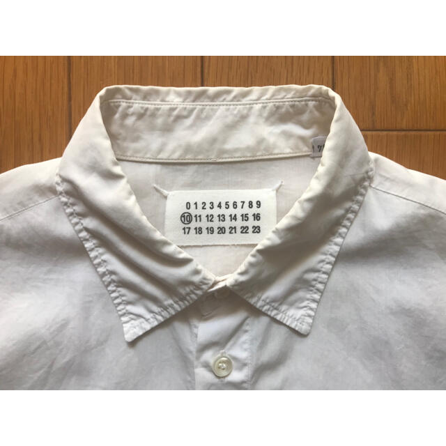 白マテリアルマルタン マルジェラ シャツ maison martin margiela