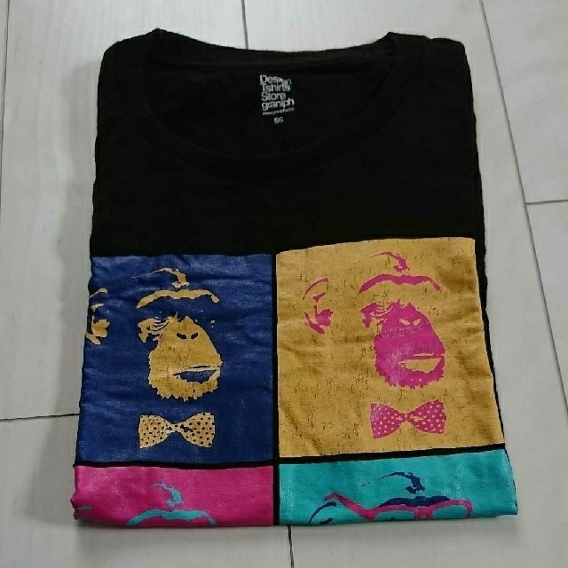 Design Tshirts Store graniph(グラニフ)のデザイン モンキーTシャツ メンズのトップス(Tシャツ/カットソー(半袖/袖なし))の商品写真