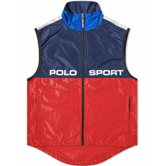 レア Polo sport ポロスポーツ ダウン ベスト ブラック L メンズ