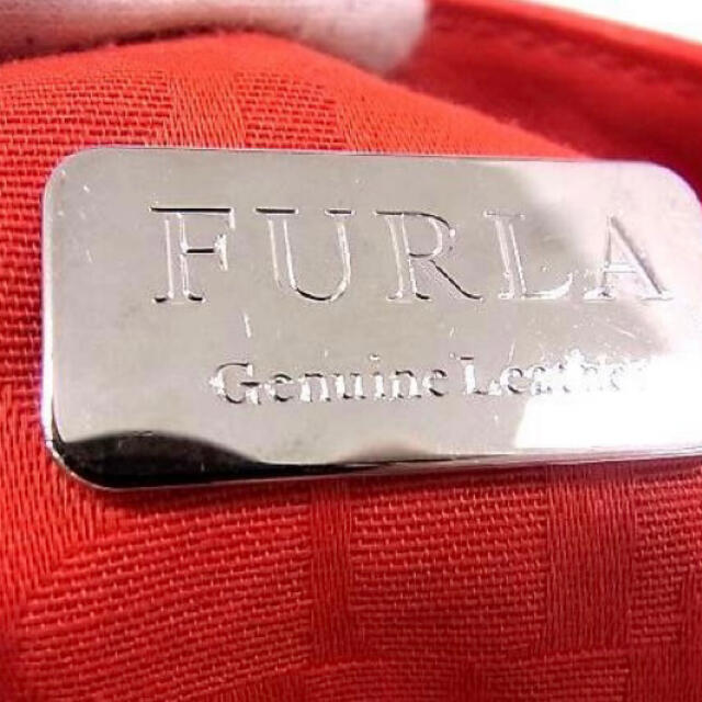 Furla(フルラ)の【極美品】FURLA フルラ トートバッグ ハンドバッグ レッド ロゴチャーム レディースのバッグ(トートバッグ)の商品写真