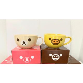 サンエックス(サンエックス)の【新品】コリラックマ＆キイロイトリマグカップ(グラス/カップ)